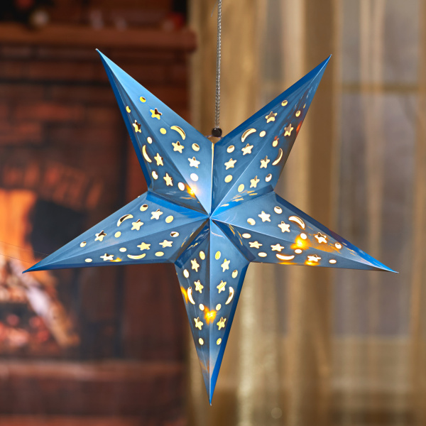 LED-Weihnachtsstern eisblau