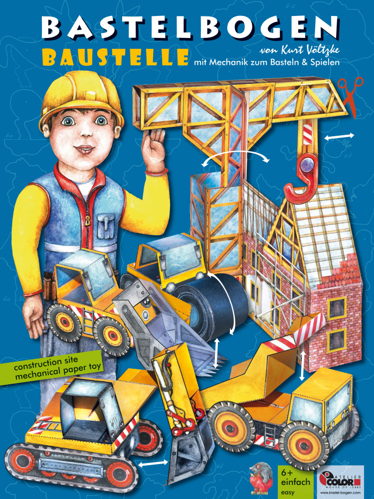 Bastelbogen Baustelle