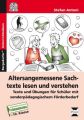 Altersangemessene Sachtexte lesen und verstehen, m. CD-ROM