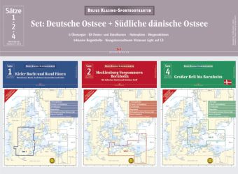 Delius Klasing-Sportbootkarten Deutsche Ostsee + Südliche dänische Ostsee 2014, 3 Kartensätze, m. CD-ROM, Planokarte