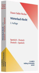 Wörterbuch Recht. Diccionario juridico, Espanol-Aleman / Aleman-Espanol