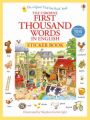 First Thousand Words in English Sticker Book