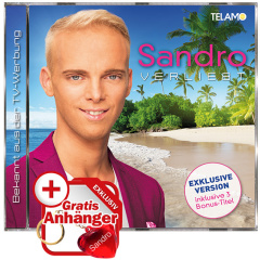 Verliebt EXKLUSIV + Schlüsselanhänger Herz "SANDRO"