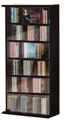 CD-Schrank "Vetro - schwarz" für 150 CDs