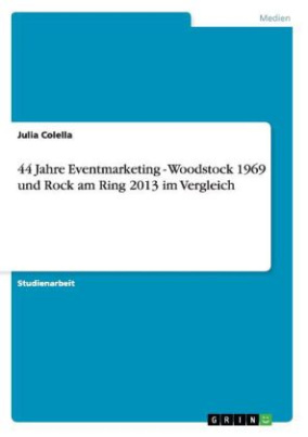 44 Jahre Eventmarketing - Woodstock 1969 und Rock am Ring 2013 im Vergleich