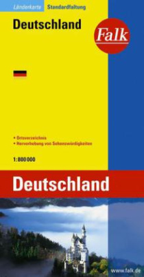 Falk Plan Deutschland, 1 : 800.000. Germany, 1 : 800.000