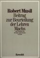 Beitrag zur Beurteilung der Lehren Machs und Studien zur Technik und Psychotechnik