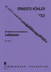 20 leichte und melodische Lektionen op. 93 für Flöte