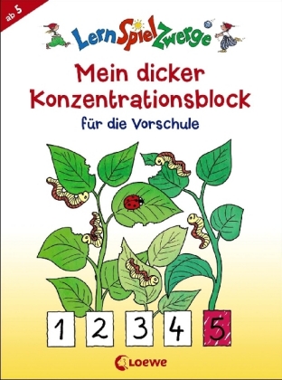 Mein dicker Konzentrationsblock für die Vorschule