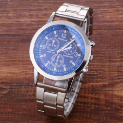 Herrenarmbanduhr Palast Chrono-Optik blau