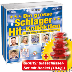 Die grosse Schlager Hit-Kollektion + GRATIS Glasschüssel Set 10 tlg.