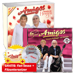 50 Jahre - Unsere Schlager von damals + Melodien der Herzen + GRATIS Fanschal & Tasse