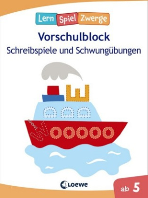 LernSpielZwerge, Vorschulblock - Schreibspiele und Schwungübungen