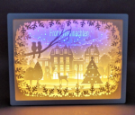 LED 3D Scherenschnitt Frohe Weihnachten