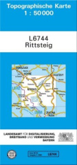 Topographische Karte Bayern Rittsteig