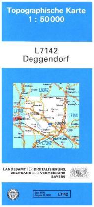 Topographische Karte Bayern Deggendorf