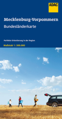 ADAC BundesländerKarte Deutschland Mecklenburg-Vorpommern 1:250 000