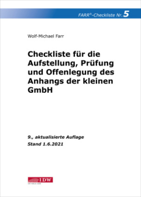 Farr, Checkliste 5 (Anhang der kleinen GmbH), 9. A.