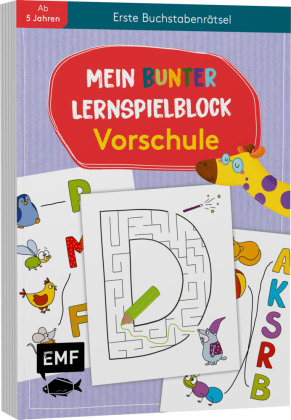 Mein bunter Lernspielblock - Vorschule: Erste Buchstabenrätsel