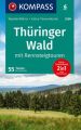 KOMPASS Wanderführer 5260 Thüringer Wald mit Rennsteigtouren, 55 Touren