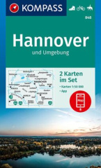 KOMPASS Wanderkarte 848 Hannover und Umgebung 1:50000 (2 Karten im Set)