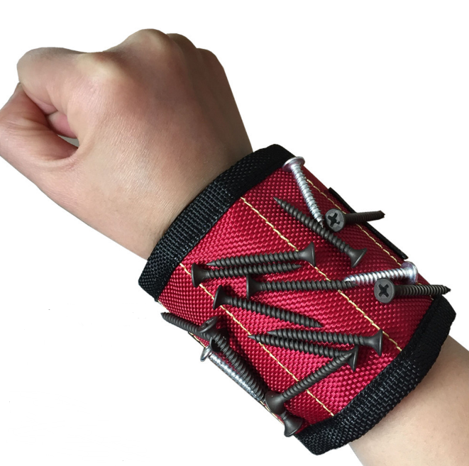 Magnetarmband rot/schwarz