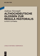 Althochdeutsche Glossen zur Regula pastoralis