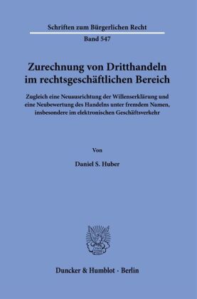 Zurechnung von Dritthandeln im rechtsgeschäftlichen Bereich.