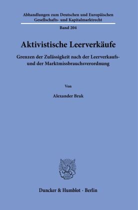 Aktivistische Leerverkäufe.