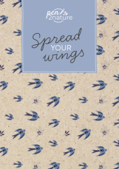 Spread Your Wings - Notizbuch (Motiv Vögel) A5 | dotted | Hardcover