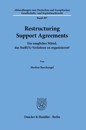 Restructuring Support Agreements.