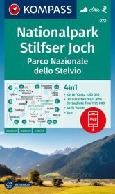 KOMPASS Wanderkarte 072 Nationalpark Stilfser Joch / Parco Nazionale dello Stelvio 1:50.000