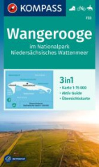 KOMPASS Wanderkarte 733 Wangerooge im Nationalpark Niedersächsisches Wattenmeer 1:15.000