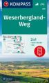 KOMPASS Wanderkarte 819 Weserbergland-Weg 1:50.000