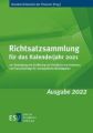 Richtsatzsammlung für das Kalenderjahr 2021