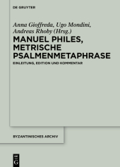 Manuel Philes, Metrische Psalmenmetaphrase