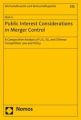 Public Interest Considerations in Merger Control