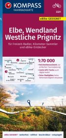 KOMPASS Fahrradkarte 3321 Elbe, Wendland, Westliche Prignitz 1:70.000