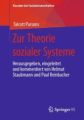 Zur Theorie sozialer Systeme