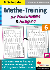 Mathe-Training zur Wiederholung und Festigung / Klasse 6