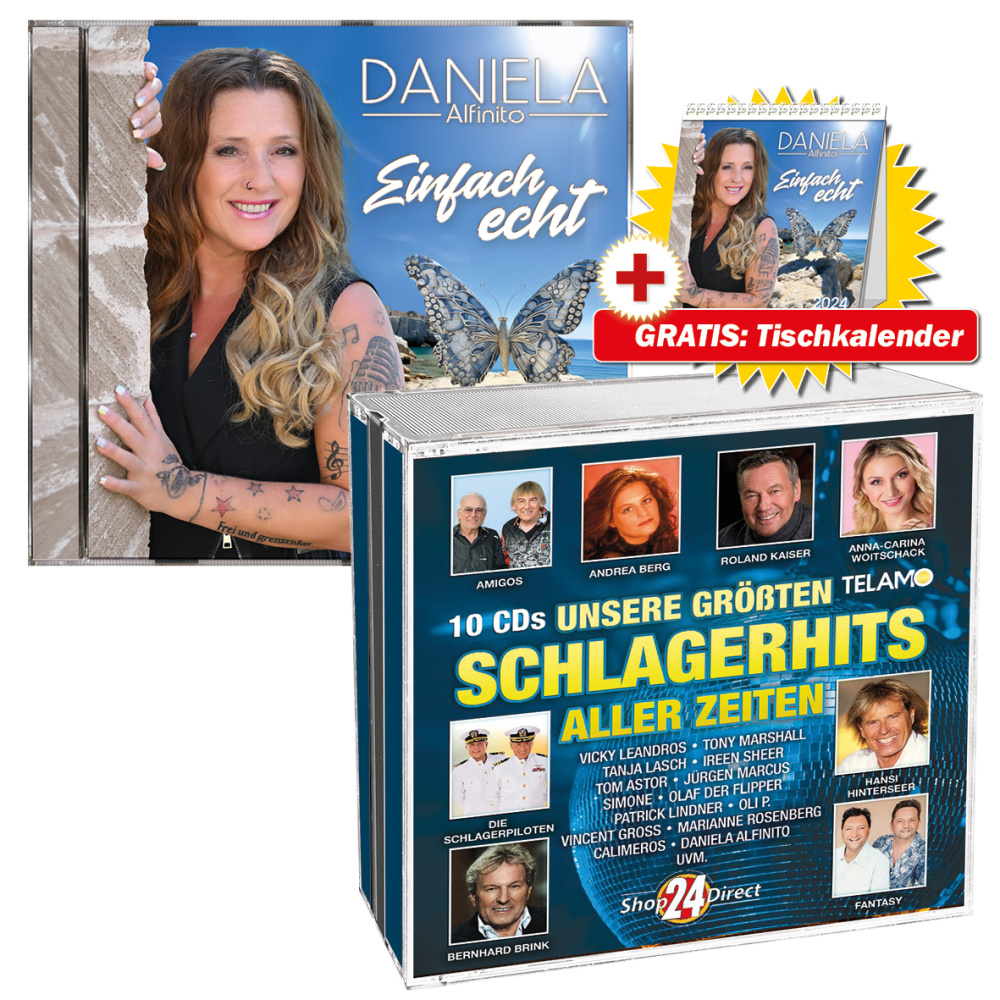 Einfach echt + Unsere größten Schlagerhits aller Zeiten + GRATIS Tischkalender