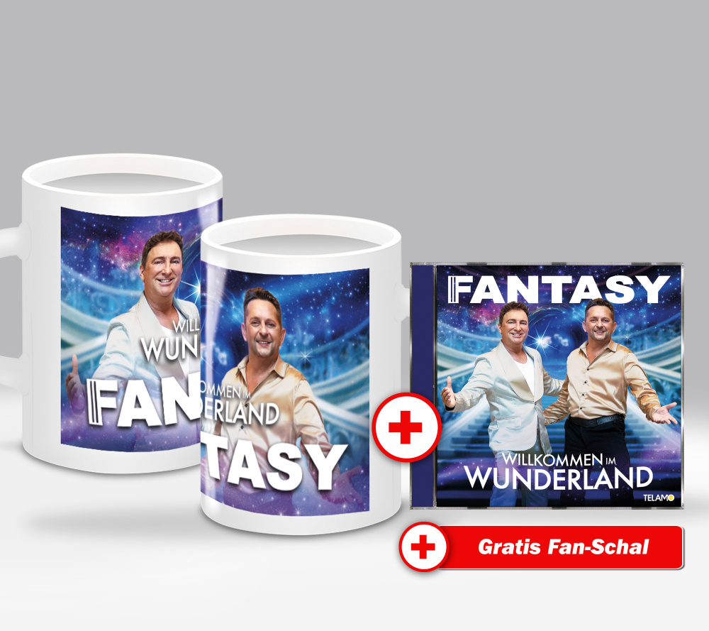 Willkommen im Wunderland Fan-Set Tasse + CD + GRATIS Fanschal