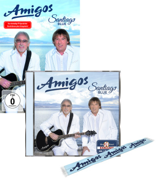 Amigos - Santiago Blue EXKLUSIV 3 Bonustitel + DVD + EXKLUSIV Fanschal