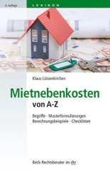 Mietnebenkosten von A - Z