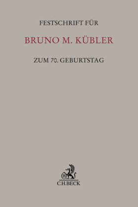 Festschrift für Bruno M. Kübler zum 70. Geburtstag